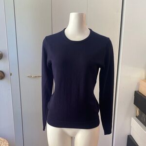 Vintage Navy Ports International Wool Blend Crewneck Sweater